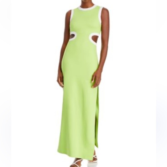 STAUD Dresses & Skirts - STAUD Green Dolce Cutout Maxi Dress